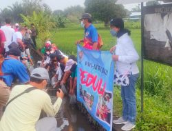 Rangkaian HPN, PWI-IKWI Bali Tebar Benih Ikan dan Jalan Santai 