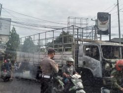 Dirlantas Polda Banten Jelaskan Kronologis Truck Terbakar di Jalan Raya Serang-Pandeglang