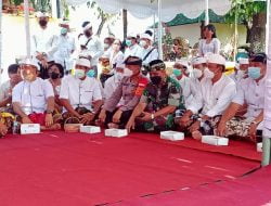 Dandim Gianyar Menghadiri Kegiatan Agama Tawur Agung Kesanga Dalam Rangka Menyambut Hari Raya Nyepi