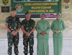 Dandim 0402/OKI Pimpin Acara Korp Raport Pabung Wilayah Ogan Ilir