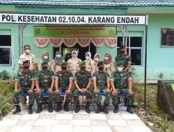 Dandenkesyah 02.04.04/Palembang melakukan kunjungan kerja ke Polkes 02.10.04 Karang Endah