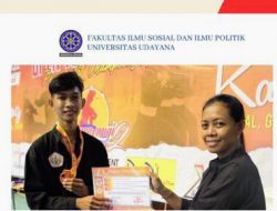 Ilham Ramadhani  Mahasiswa Prodi Ilmu Komunikasi, Fakultas Ilmu Sosial dan Ilmu Politik, UNUD Sabet Medali di Ajang Nasional Banyuwangi Championship 2