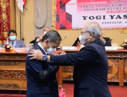 Yogi Yasa Wedha Raih Gelar Doktor  Program Study Doktor Ilmu Hukum Fakultas Hukum UNUD