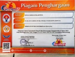 20 Atlit Unud Raih Medali Dalam Kejuaraan Open Turnament Pencak Silat Banyuwangi Championship II Tahun 2022