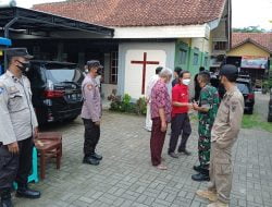 Pengamanan Tempat Ibadah Bersama 3 PILAR Dalam  Rangka  Ibadah  PASKAH WAFAT ISA AL MASIH DI Gereja Wilayah Kecamatan Sampang