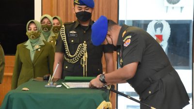 Danpuspomad Pimpin Serah Terima dan Penyerahan Jabatan Di Lingkungan Puspomad