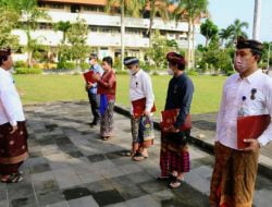 Peringati Hardiknas UNUD Gelar Upacara Bendera