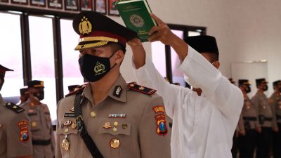 Kapolresta Banyuwangi Pimpin Sertijab Kasatreskrim Berjalan Dengan Lancar