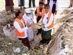 Rektor Antara Meletakan Batu Pertama Pembangunan Gedung Dekanat Fakultas Kelautan dan Perikanan (FKP) Unud