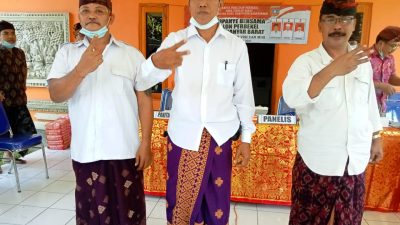 Gelar Kampanye Terbuka Dalam Penyampaian Visi dan Misi Calon Perbekel Desa Tianyar Barat