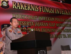 Rakernis Fungsi Intelkam Polda Sumsel Dalam Rangka Mendukung Pemulihan Ekonomi Dan Agenda Menuju Indonesia Maju Tahun Anggaran 2022