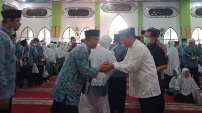 Pj. Bupati Kurniawan , Resmi Berangkatkan Sebanyak 177 Jamaah Calon Haji Kab. Muara Enim