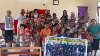 Berbagi Kasih IKALSPENLI 86 Kupang di Hari Kelahiran Pancasila