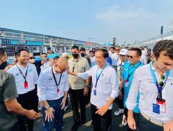 Presiden Jokowi Tiba di Sirkuit Formula E Ancol