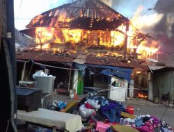 Kebakaran Pasar Lamo Tanjung Enim