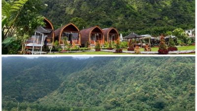 The POLUMB GARDEN Wisata Glamping Yang  Di Apit  Perbukitan  Dan  Danau Beratan