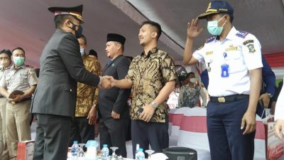 HUT Bhayangkara ke 76 Polrestabes Surabaya Kedatangan Pengusaha Muda