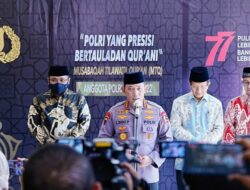 Anugerah MTQ Polri, Kapolri Berharap Terbentuknya SDM Unggul Berakhlak yang Diharapkan Masyarakat