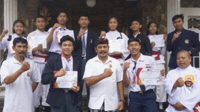 Harumkan Nama Klungkung, Dua Atlet Silat PD Raih Medali Prunggu Di Open Championship 2022