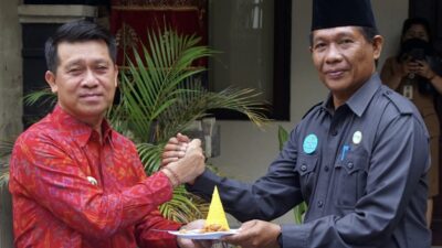 Pesan Bupati Suwirta Saat Hadiri HUT Perumda Panca Mahottama