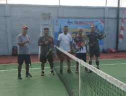 Songsong HUT Ke 77 TNI, Dandim Klungkung Gelar Turnamen Tenis Lapangan