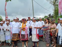 Harapkan Ekonomi Tumbuh, Bupati Bangli Resmikan Jalan Desa Serai