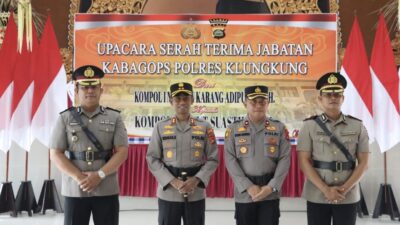 Kapolres Pimpin Sertijab Kabag Ops Polres Klungkung