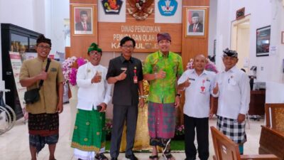 Dirgahayu Bangun Sastra Gandeng MDA dan Widyasabha Kunjungi Disdikpora Buleleng, Sosialisasi Dharma Gita Jadi Muatan Lokal Pendidikan