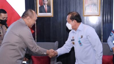 Jajaran Kanwil Kemenkumham Sumatera Selatan Koordinasi dan Audiensi Di Polda Sumsel