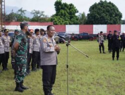 Polri Kerahkan Ribuan Personel Bersihkan Puing-puing Pasca Gempa Cianjur