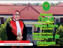 Ketua PN Singaraja Mengucapkan Selamat Natal dan Tahun Baru