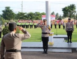 Kapolres Ogan Ilir Pimpin Upacara Kenaikan Pangkat Personil Polres Ogan Ilir Periode Januari 2023