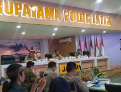 Giat Press Release Akhir Tahun 2022 Polda Jawa Timur, di Gedung Rupa Tama Mapolda Jatim