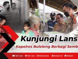 Kunjungi Lansia, Kapolres Buleleng Berbagi Sembako