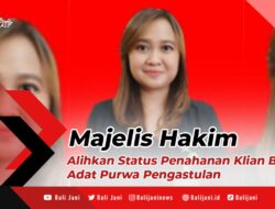 Majelis Hakim Alihkan Status Penahanan Klian Banjar Adat Purwa Pengastulan