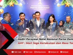 Hadiri Perayaan Natal Nasional Partai Demokrat, AHY: Mari Jaga Kerukunan dan Rasa Toleransi