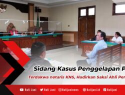 Sidang Kasus Penggelapan Pajak Terdakwa Notaris KNS, Hadirkan Saksi Ahli Perpajakan
