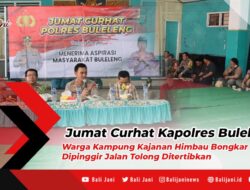 Jumat Curhat Kapolres Buleleng, Warga Kampung Kajanan Himbau Bongkar Muat Dipinggir Jalan Tolong Ditertibkan