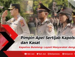 Pimpin Apel Sertijab Kapolsek dan Kasat, Kapolres Buleleng: Layani Masyarakat dengan Baik!