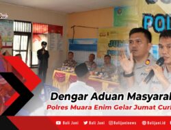 Dengar Aduan Masyarakat, Polres Muara Enim Gelar Jumat Curhat