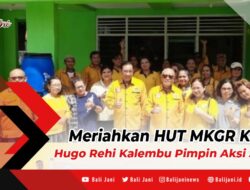 Meriahkan HUT MKGR Ke-63, Hugo Rehi Kalembu Pimpin Aksi Sosial