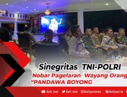 Sinegritas TNI-POLRI Nobar Pagelaran Wayang Orang “PANDAWA BOYONG”