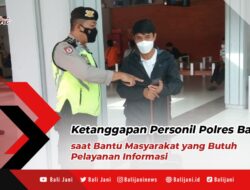 Ketanggapan Personil Polres Bandara saat Bantu Masyarakat yang Butuh Pelayanan Informasi
