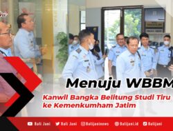 Menuju WBBM, Kanwil Bangka Belitung Studi Tiru ke Kemenkumham Jatim
