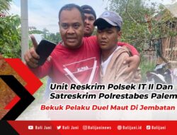 Unit Reskrim Polsek IT II Dan Satreskrim Polrestabes Palembang , Bekuk Pelaku Duel Maut Di Jembatan Gledek