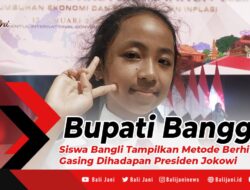 Bupati Bangga, Siswa Bangli Tampilkan Metode Berhitung Gasing Dihadapan Presiden Jokowi