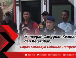Mencegah Gangguan Keamanan dan Ketertiban, Lapas Surabaya Lakukan Pengeledahan