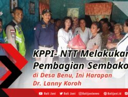 KPPI- NTT Melakukan Pembagian Sembako di Desa Benu, Ini Harapan Dr.Lanny Koroh
