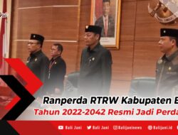 Ranperda RTRW Kabupaten Bangli Tahun 2022-2042 Resmi Jadi Perda Baru