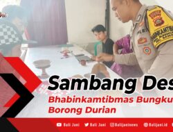 Sambang Desa, Bhabinkamtibmas Bungkulan Borong Durian